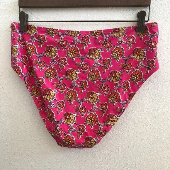 J. CREW High Rise Full Coverage Bikini Set In Ratti‎ Pink Size 38C/L - Picture 8 of 14